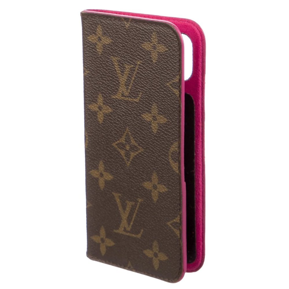 LOUIS VUITTON Monogram iPhone X Folio Case‎